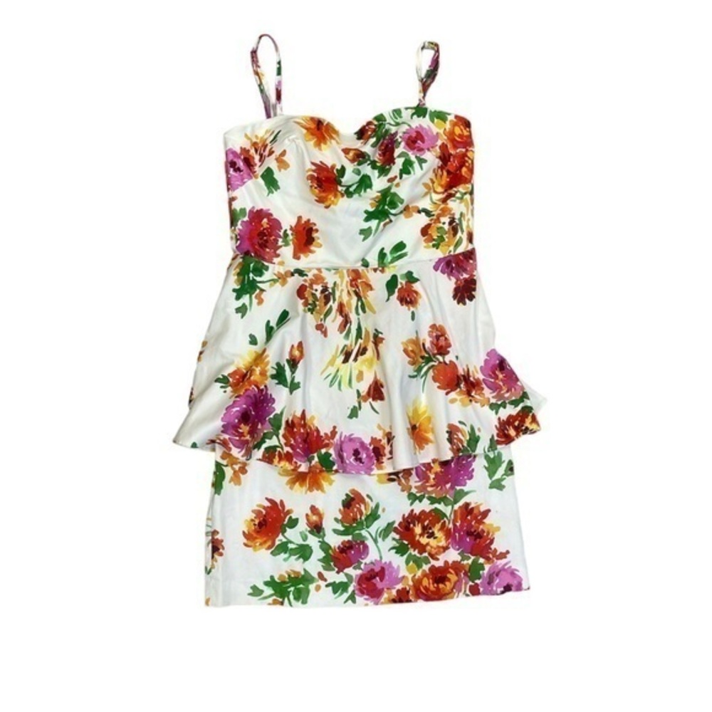 Betsey Johnson Floral Peplum Dress, size 10